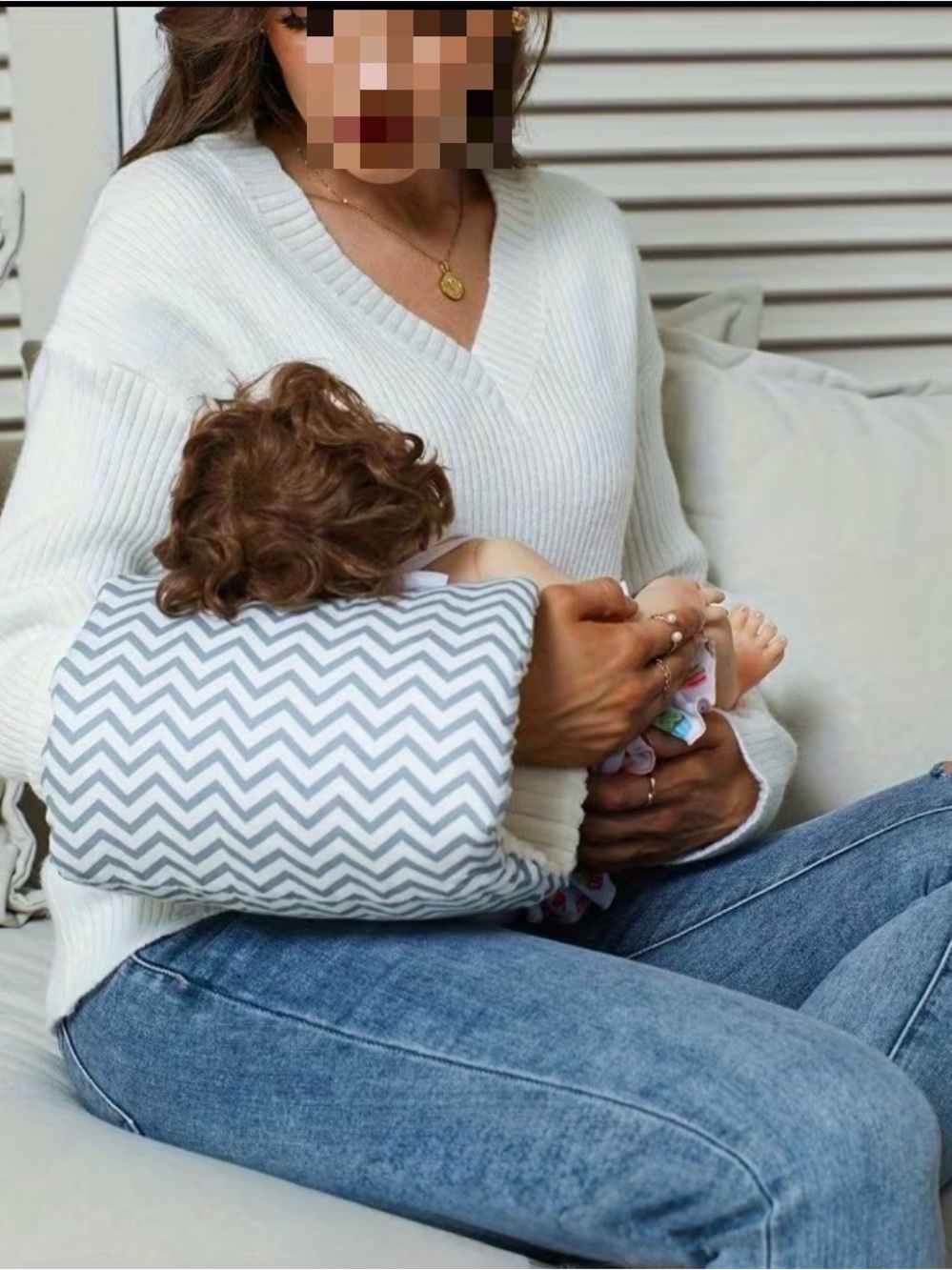 🍼✨ Ergonomic Nursing Pillow – Soft & Comfortable Baby Feeding Support ✨🍼